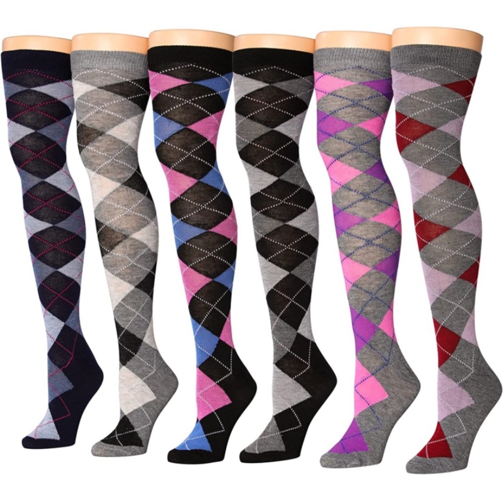 Over The Knee Socks 6 Pairs One Size